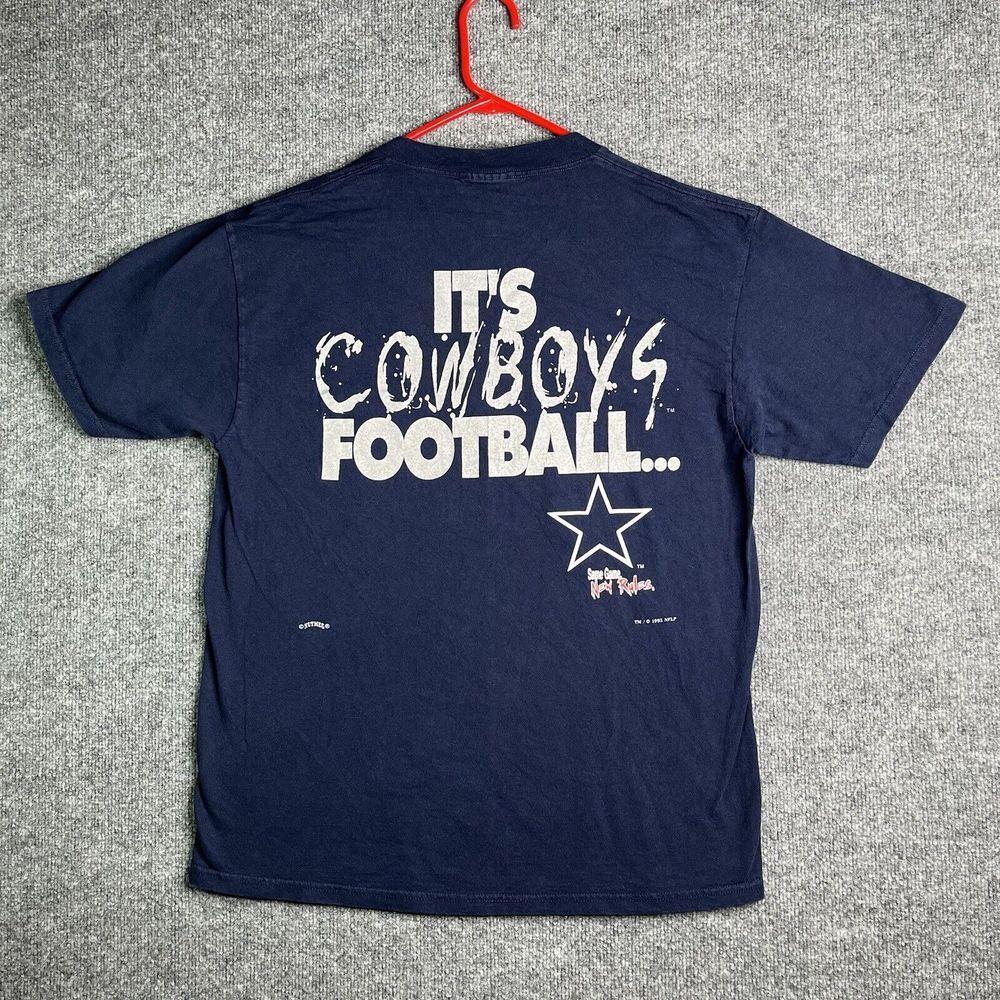 Vintage 90s Dallas Cowboys T Shirt‎ Mens M/L Not Just Football LEE 1995